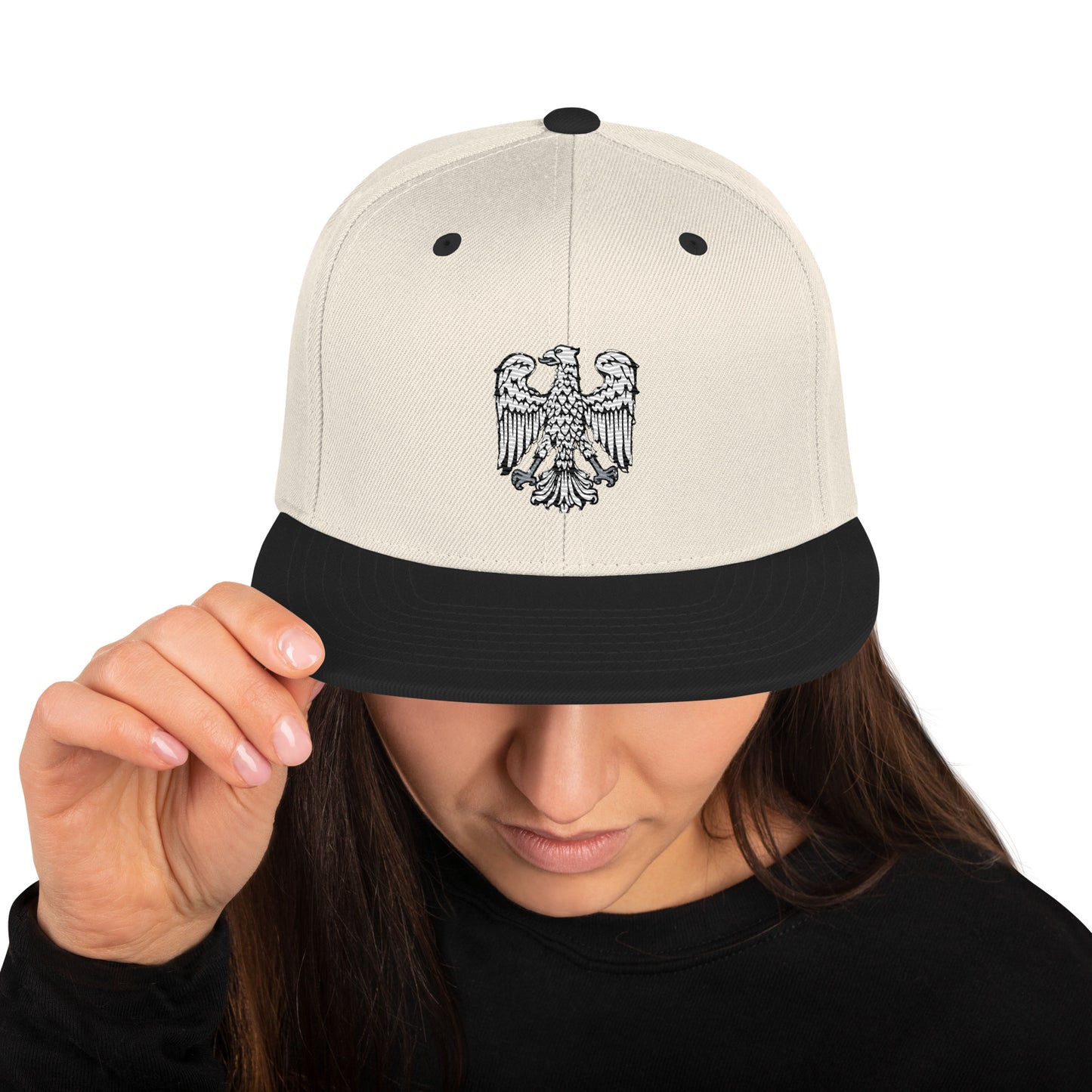 Cappellino da baseball con aquila del Friuli grigia