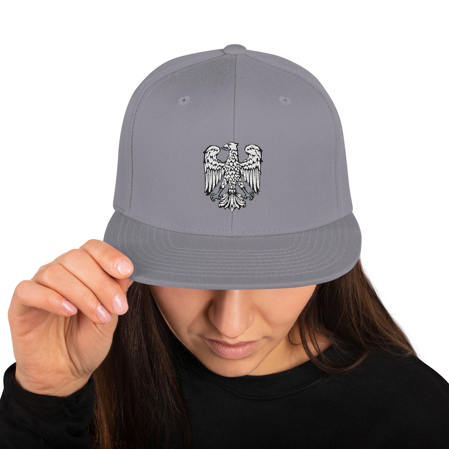 Cappellino da baseball con aquila del Friuli grigia